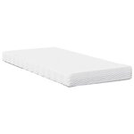 vidaXL Lit de jour avec matelas cire marron 100x200 cm bois pin massif
