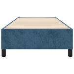 vidaXL Cadre de lit Bleu foncé 80x200 cm Velours