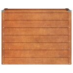 vidaXL Lit surélevé de jardin rouillé 100x40x77 cm acier corten