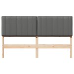 vidaXL Tête de lit capitonnée Marron et gris clair 150 cm Pin massif