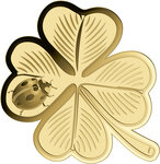 Monnaie FOUR LEAF CLOVER 1/1000 Oz Medaille Or