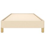 vidaXL Cadre de lit Crème 90x190 cm Tissu