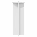vidaXL Support de Plante 2 Pièces Blanc brillant Ø40 x 100 cm