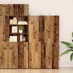 vidaXL Meuble Haut Bois Ancien 45x42.5x185 cm Bois d'ingénierie