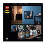 Lego 31205 art la collection batman de jim lee  avec le joker ou harley quinn  décoration murale pour adulte  idée de cadeau