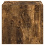 vidaXL Meuble TV mural Chêne fumé 60 x 31 x 29.5 cm Bois d'ingénierie