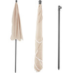 Tectake Parasol VANESSA 200 x 125 cm - beige