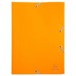 Chemise À Élastique 3 Rabats Polypropylène 4/10e Opaque Eco - A4 - Jaune - X 30 - Exacompta