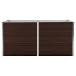 vidaXL Jardinière surélevée Marron 160x80x77 cm Acier galvanisé