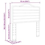 vidaXL Tête de lit avec tête de lit Chêne brun 90 cm Bois d'ingénierie