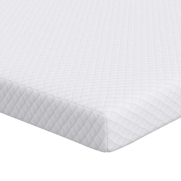 vidaXL Surmatelas Blanc 200 x 200 cm Tissu Jacquard