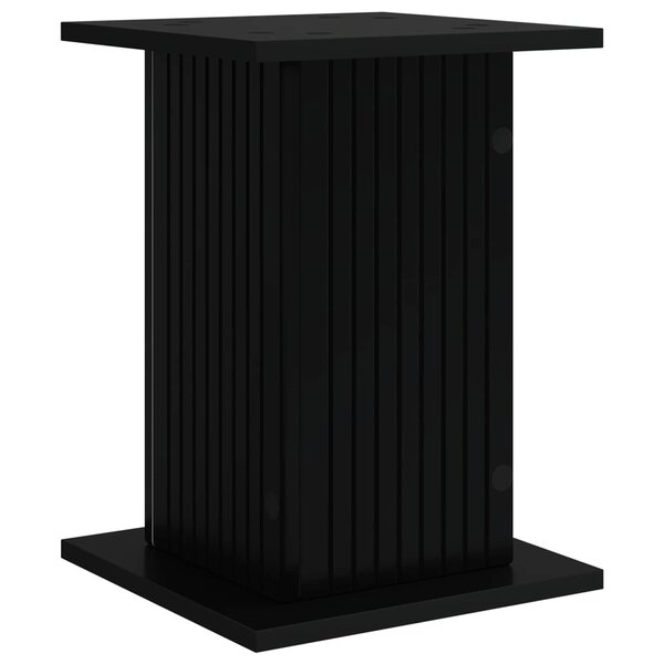 vidaXL Support de Plante Noir 30 5 x 30 x 43 cm Bois d'ingénierie