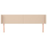 vidaXL Tête de lit avec oreilles Cappuccino 183x16x78/88 cm Similicuir