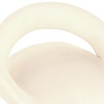 vidaXL Tabourets de bar lot de 2 crème velours
