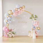 vidaXL Arche de mariage Doré 220 x 45 x 200 cm Acier