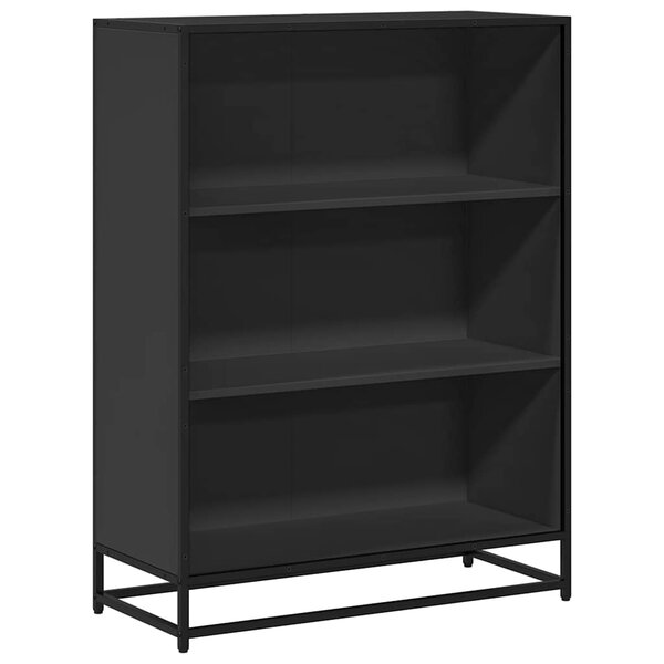 vidaXL Bibliothèque noir 80 5x35x107 5 cm bois d'ingénierie