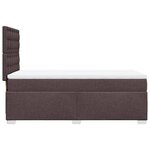 vidaXL Sommier à lattes de lit avec matelas Marron foncé 90x190 cm