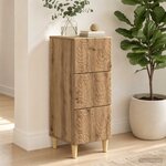 vidaXL Armoire à tiroirs 33 x 34 5 x 90 cm Bois d'ingénierie