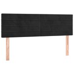 vidaXL Sommier à lattes de lit avec matelas Noir 140x200 cm Velours