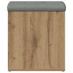 vidaXL Banc de rangement chêne artisanal 42x42x45 cm bois d'ingénierie
