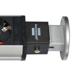 Brennenstuhl multiprise de table à 3 prises avec chargeur usb 2 m