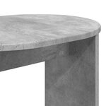 vidaXL Table d'appoint Gris béton 50 x 39 5 x 55 cm Bois d'ingénierie