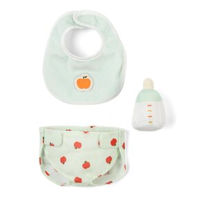 Set 3 accessoires bleu pour poupee