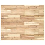 vidaXL Dessus de table rectangulaire 100x80x4 cm bois massif d'acacia