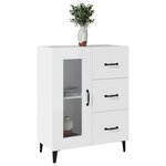vidaXL Buffet blanc 69 5x34x90 cm bois d'ingénierie