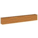 vidaXL Lit surélevé de jardin 482x50x69 cm acier corten