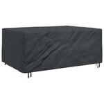vidaXL Housse pour mobilier d'extérieur Noir 230 x 165 x 80 cm 600D
