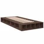 vidaXL Cadre de lit chêne marron 90x190 cm bois d'ingénierie