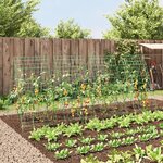 vidaXL Treillis de jardin pour plantes grimpantes 4 Pièces forme A acier