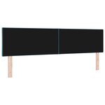 vidaXL Tête de lit LED Bleu foncé 180 cm Cuir synthétique