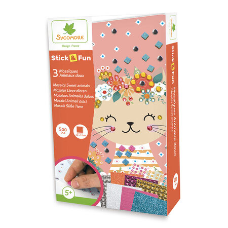 Stick  and  Fun - Mosaique animaux doux
