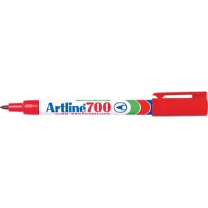 Marqueur '700' permanent indélébile pointe conique 0 7 mm rouge ARTLINE