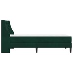 vidaXL Cadre de lit avec matelas Vert foncé 90 x 190 cm Velours