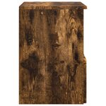 vidaXL Armoire de salle de bain Chêne fumé 30 x 44 5 x 50 cm