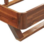 vidaXL Cadre de lit Bois d'acacia massif 180 x 200 cm