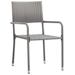 vidaXL Ensemble à manger de jardin 9Pièces Résine tressée Anthracite gris