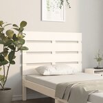 vidaXL Tête de lit Blanc 90x3x80 cm Bois massif de pin