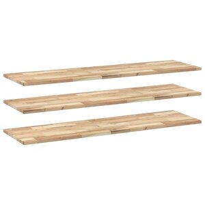 vidaXL Étagères flottantes 3 Pièces 160x40x2 cm acacia massif non traité