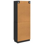 vidaXL Ensemble de Meubles 2 Pièces Noir Bois d'ingénierie