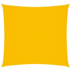 vidaXL Voile de parasol tissu oxford carré 2x2 m jaune