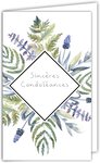 Carte Sincères Condoléances intérieur blanc avec Enveloppe Blanche 10x16 5cm