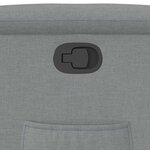 vidaXL Fauteuil inclinable Gris clair Tissu