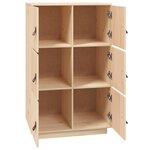 vidaXL Buffet haut 67x40x108 5 cm Bois massif de pin