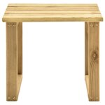 vidaXL Table de transat 30x30x26 cm Bois de pin imprégné