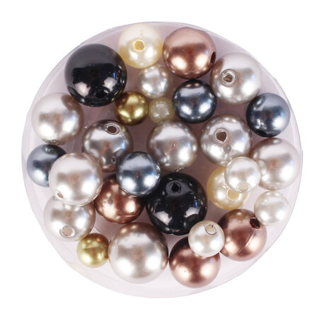 Perles pour enfant nacrées rondes tendance 0 8 cm 130 pièces