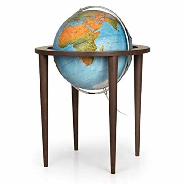 Globe terrestre lumineux sur pied Ø 50 cm - Queen Blue